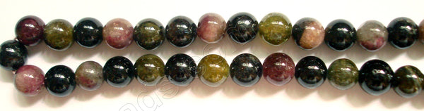 Mixed Tourmaline A - Smooth Round  16"
