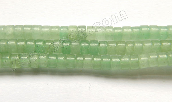 Green Aventurine Light  -  Small Heishi  15"