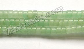 Green Aventurine Light  -  Small Heishi  15"