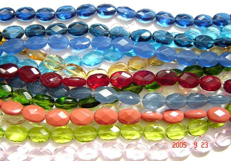 faceted Oval Beads