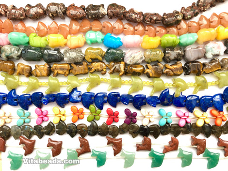 Carved Animal Shaped Beads