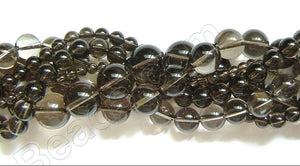 Smoky Quartz (Light)  -  Smooth Round 16"