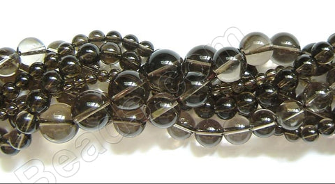 Smoky Quartz (Light)  -  Smooth Round 16"