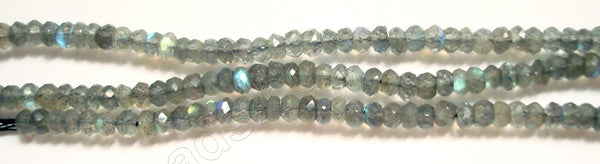 Labradorite A  -  Faceted Rondels  14"