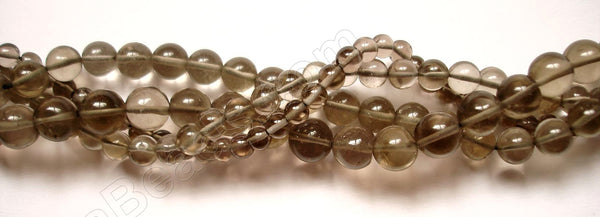 Smoky Topaz  (India Made) - Small Smooth Round 14"