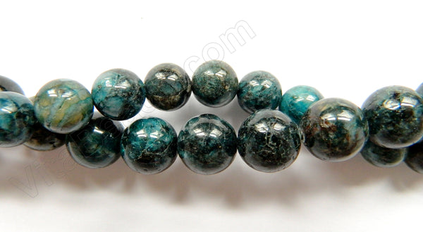 Dyed Feldspath Graphic Apatite Color  -  Smooth Round  16"