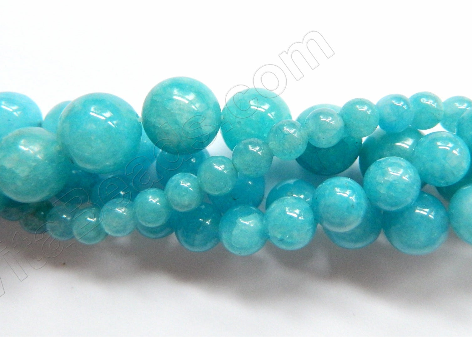 Blue Apatite Quartz Dark  -  Smooth Round 16"