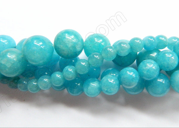 Blue Apatite Quartz Dark  -  Smooth Round 16"