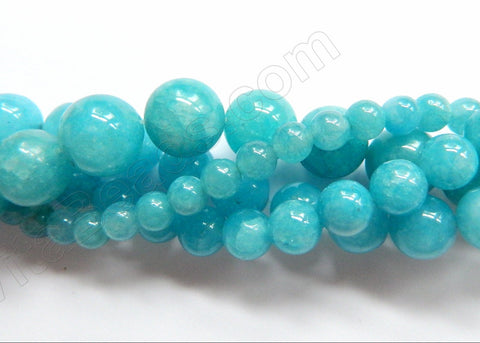 Blue Apatite Quartz Dark  -  Smooth Round 16"