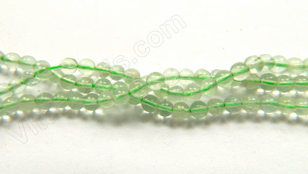 Green Fluorite A  -  Smooth Round  16"