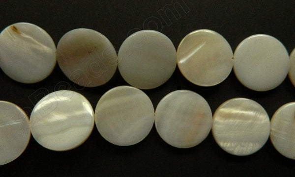 Mother of Pearl (White) - Puff Coins 16"
