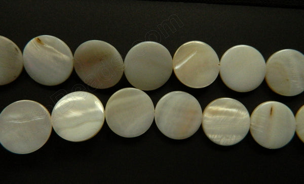 Mother of Pearl (White) - Puff Coins 16"