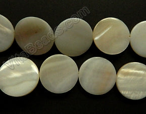Mother of Pearl (White) - Puff Coins 16"