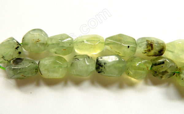 Prehnite  -  Smooth Cut Tumble  16"    15 x 20 mm