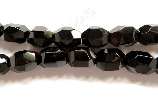 Black Onyx AA  -  Machine Cut Nuggets  16"   14 x 18 x 14 mm