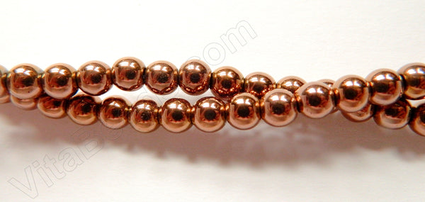 Bronze Hematite  -  Smooth Round  16"