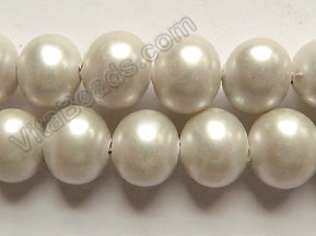 Pearl  (Shell) Big Smooth Potato  - Cream White  16"