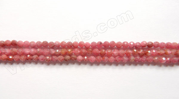 Light Ruby Natural A  -  Faceted Round  15.5"
