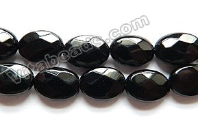 Black Onyx  -  Faceted Oval  16"    