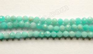 Peruvian Amazonite Opal Natural A  -   Faceted Round  15"