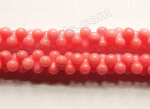 Pink Bamboo Coral Natural A  -  Peanuts  16"