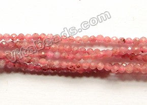 Natural Ruby Sapphire Stone  -  Small Faceted Round  15"