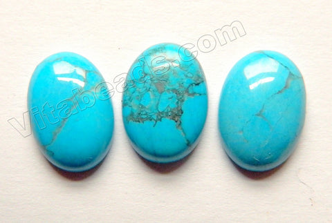 Deep Blue Turquoise  -  Small Oval Cab