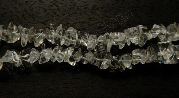 Natural Clear Crystal Quartz AAA  -  Big Chip Nuggets  16"