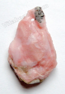 Natural Pink Opal AAA   Rough Raw Slab Pendant