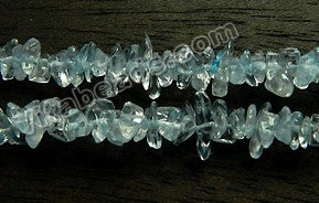 Clear Blue Aquamarine AAA  -  Chips 18"