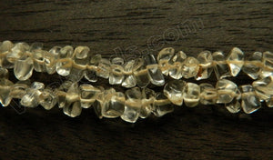 Clear Light Citrine AA  -  Small Chip Nugget  12.5"