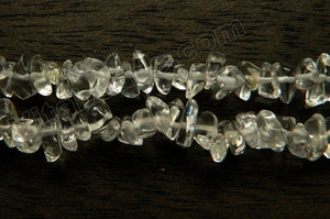Clear Crystal A  -  Small Chip Nuggets  14.5"