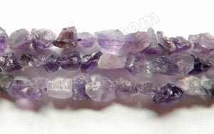    Rough Mixed Amethyst  -  Small Tumble Beads 16"