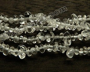 Clear Natural Crystal AAA  -  Small Nuggets  35"