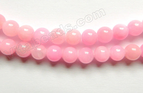 Light Fuchsia Mashan Jade  -  Smooth Round  15"