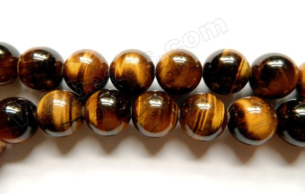 Tiger Eye AA  -  Big Smooth Round  16"