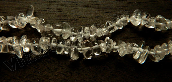 Natural Clear Crystal AA  -  Small Chip Nuggets  15"