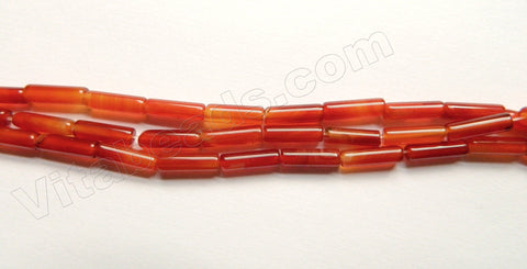 Carnelian AA  -  Round Cylinder Tubes  15"