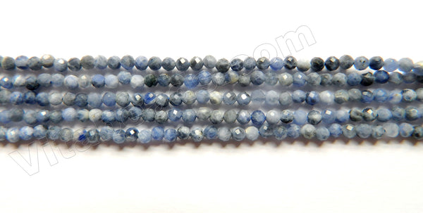 Natural Light Sodalite A  -   Small Faceted Round  15"