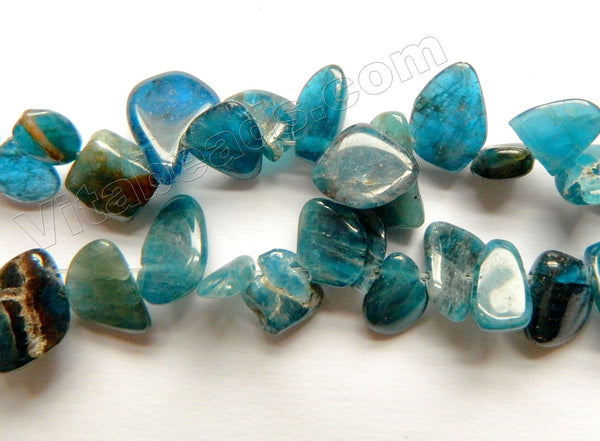 Natural Dark Blue Apatite A  -  Smooth Drop Nuggets 16"