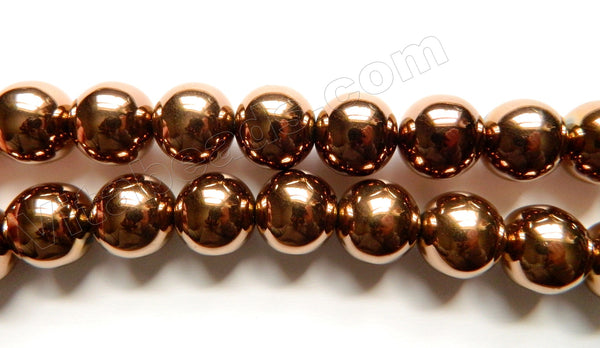 Bronze Hematite  -  Big Smooth Round  16"