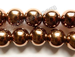 Bronze Hematite  -  Big Smooth Round  16"