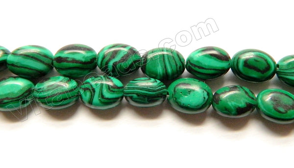 Malachite  (Manmade)  -  Small Puff Ovals 16"