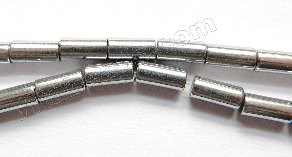 Silver Hematite  -  Tubes  16"