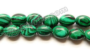 Malachite  (Manmade)  -  Small Puff Ovals 16"