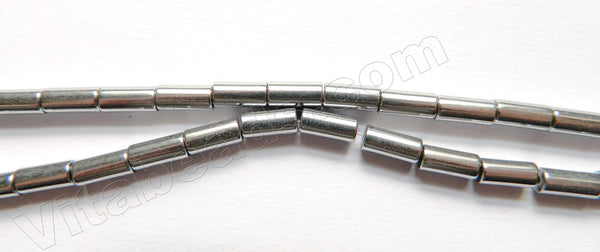 Silver Hematite  -  Tubes  16"