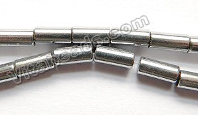 Silver Hematite  -  Tubes  16"