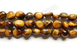 Tiger Eye A  -  Small Smooth Free Form Tumble 15"