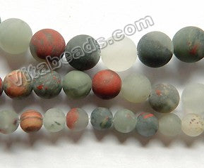 Matte Africa Blood Stone Natural  - Smooth Round  15"