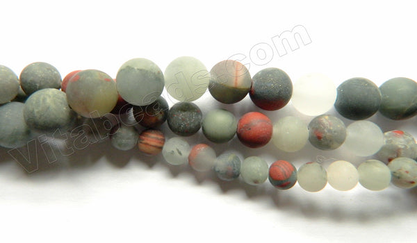 Matte Africa Blood Stone Natural  - Smooth Round  15"